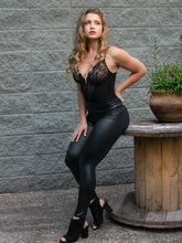 Load image into Gallery viewer, DEEP-V NECK LACE SHAPEWEAR BODYSUIT
