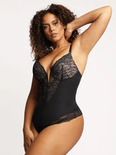 Load image into Gallery viewer, DEEP-V NECK LACE SHAPEWEAR BODYSUIT
