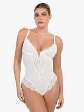 Load image into Gallery viewer, DEEP-V NECK LACE SHAPEWEAR BODYSUIT
